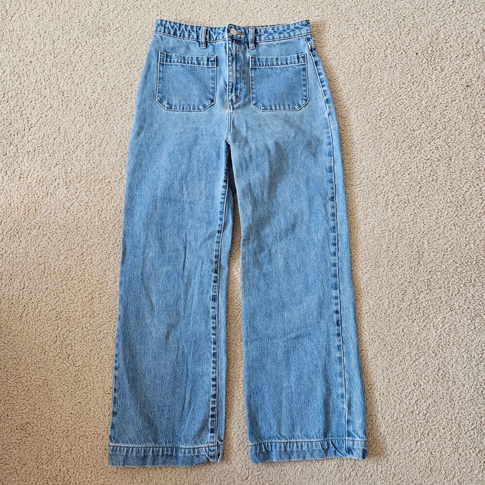 Rolla's High Rise Wide Leg Sailor Jean - Ashley Blue 30